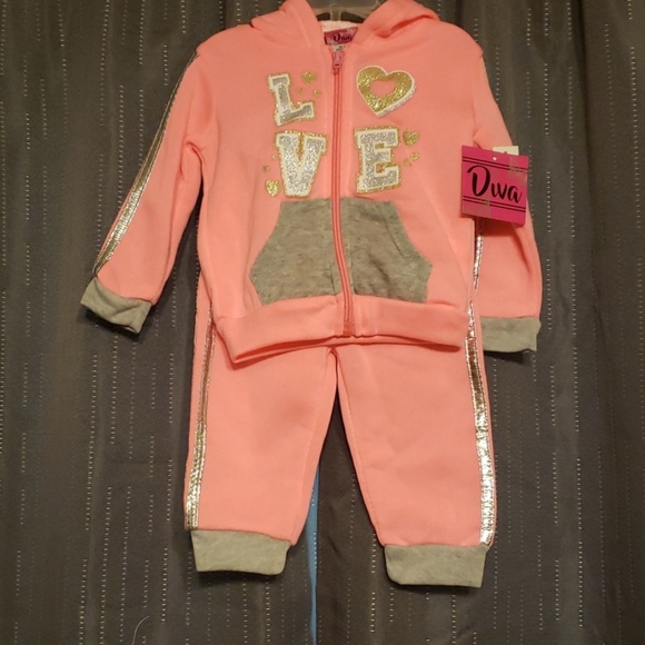 NWT girls sweat set